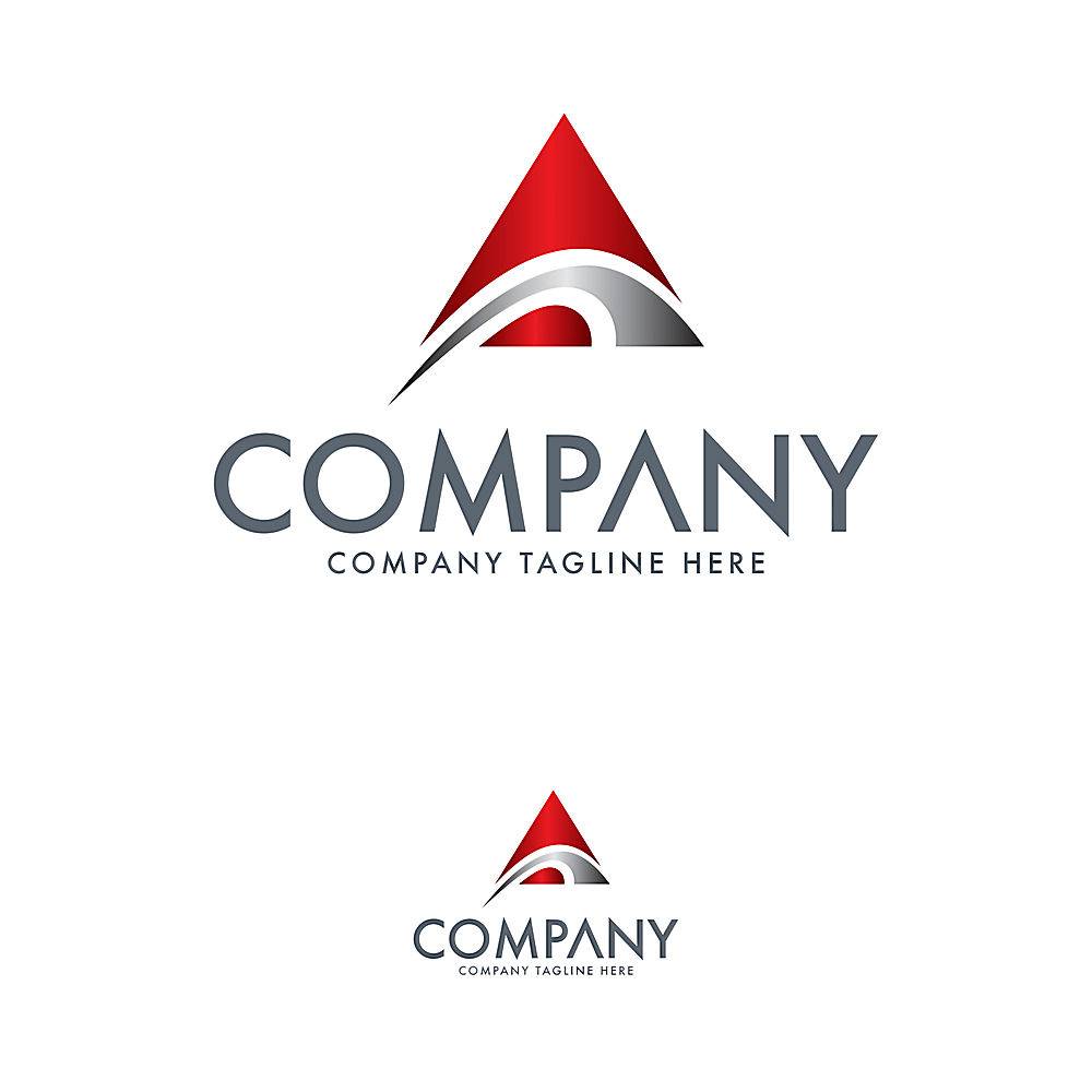 红色银色三角模板下载 素材id Logo设计 设计素材 第一素材网1sucai Com