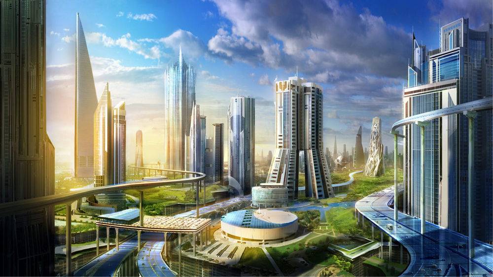未来 建筑 景观 市 科幻小说 市容 未来的城市高清壁纸图片下载 图片id 风景壁纸 高清壁纸 素材宝scbao Com